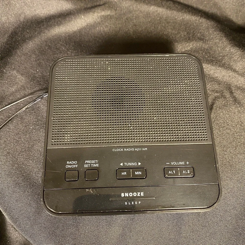 Philips Dual Alarm Clock AJ3116M/37 FM Radio Battery Back‎ Up Tested Works